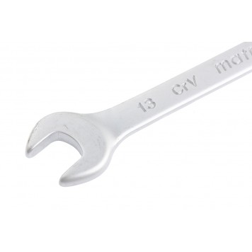 15109 | Ключ комбинированный, 13 мм, CrV, матовый хром, MATRIX-2