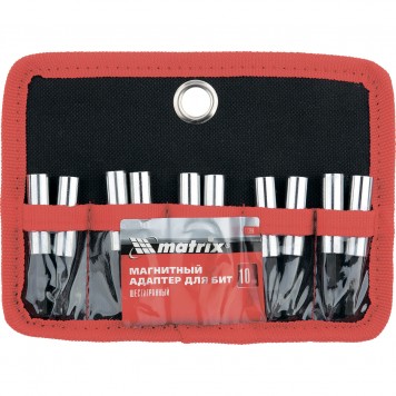 11398 | Адаптер магнитный для бит, шестигранный, 10 шт., MATRIX-0