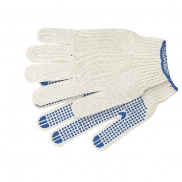 67703 | Перчатки х/б, ПВХ покрытие, "Точка", 7 класс, СИБРТЕХ-0