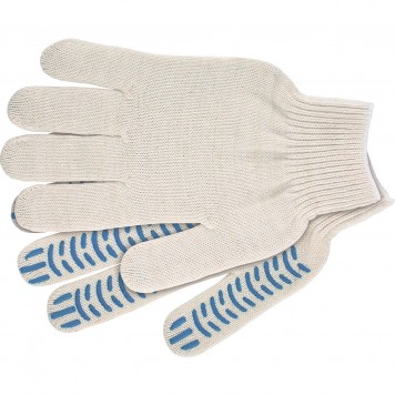 67796 | Перчатки х/б с ПВХ Волна 44 г, 10 кл, 10 пар в упаковке Россия, РОССИЯ-0