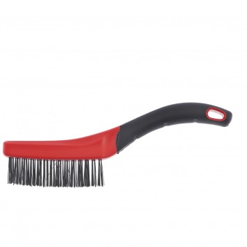 74833 | Щетка зачистная трехрядная, двухкомпонентная рукоятка, MATRIX-0