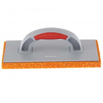 86807 | Терка пластмассовая, гидрорезиновое покрытие 18 мм, 270 x 130 мм, двухкомпонентная ручка, MATRIX-0