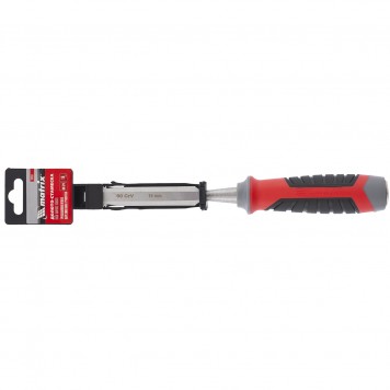 24751 | Долото-стамеска, 16 мм, 60 CrV, трехкомпонентная обрезиненная рукоятка, MATRIX-1