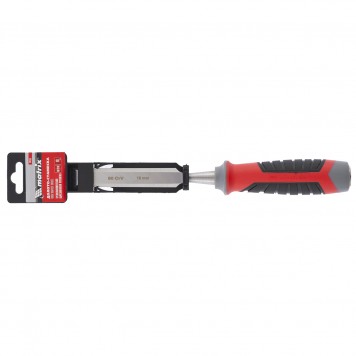 24753 | Долото-стамеска, 18 мм, 60 CrV, трехкомпонентная обрезиненная рукоятка, MATRIX-1