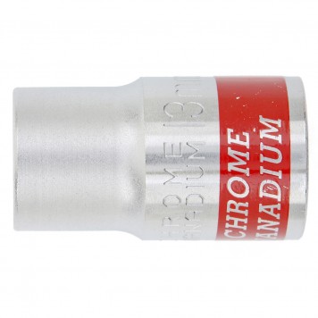 13113 | Головка торцевая, 13 мм, шестигранная, CrV, под квадрат 1/2, хромированная, MATRIX MASTER-0