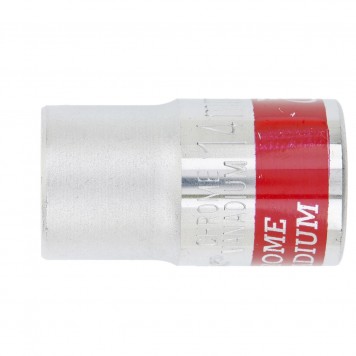 13114 | Головка торцевая, 14 мм, шестигранная, CrV, под квадрат 1/2, хромированная, MATRIX MASTER-0