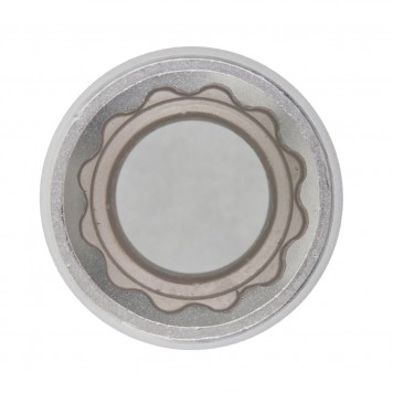 13686 | Головка торцевая, 13 мм, двенадцатигранная, CrV, под квадрат 1/2, хромированная, MATRIX MASTER-1