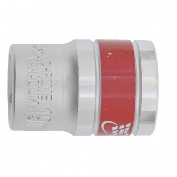 13691 | Головка торцевая, 19 мм, двенадцатигранная, CrV, под квадрат 1/2, хромированная, MATRIX MASTER-0