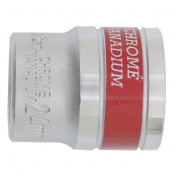 13695 | Головка торцевая, 27 мм, двенадцатигранная, CrV, под квадрат 1/2, хромированная, MATRIX MASTER-0