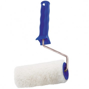 80113 | Валик из искусственного меха с ручкой, 200 мм, ворс 15 мм, D 48 мм, полиэстер, СИБРТЕХ-0