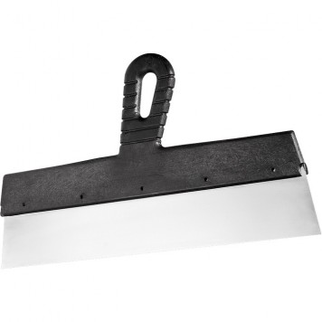 85446 | Шпатель фасадный из нержавеющей стали, 350 мм, пластмассовая ручка, СИБРТЕХ-0