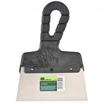 85438 | Шпатель фасадный из нержавеющей стали, 200 мм, пластмассовая ручка, СИБРТЕХ-0