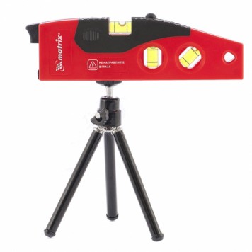 35022 | Уровень лазерный, 180 мм, 220 мм штатив, 4 глазка, MATRIX-0