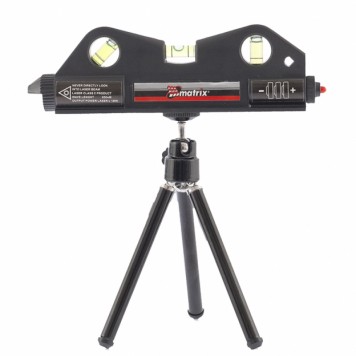 35020 | Уровень лазерный, 170 мм, 150 мм штатив, 3 глазка, MATRIX-0