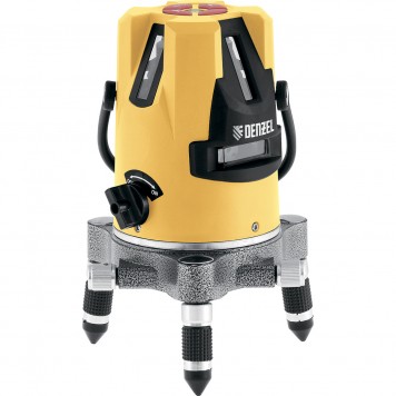 35070 | Уровень лазерный LX3, 10 м, ± 0,3 мм/1 м, 635 нм, 4 вертикальных, 1 горизонтальная плоскости, резьба 5/8", DENZEL-0