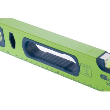 34101 | Уровень алюминиевый, фрезерованный, 3 глазка, рукоятки, 600 мм, СИБРТЕХ УС-1,0-600-2