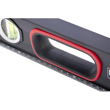 34363 | Уровень алюминиевый, усиленный, фрезерованный, 3 глазка, двухкомпонентные рукоятки, 1000 мм, MATRIX-2