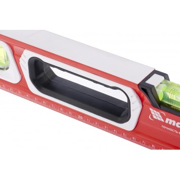 34735 | Уровень алюминиевый, магнит, фрезерованный, 3 глазка (1 зеркальный), двухкомпонентные рукоятки, 1500 мм, MATRIX-1