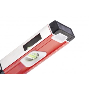 34735 | Уровень алюминиевый, магнит, фрезерованный, 3 глазка (1 зеркальный), двухкомпонентные рукоятки, 1500 мм, MATRIX-4