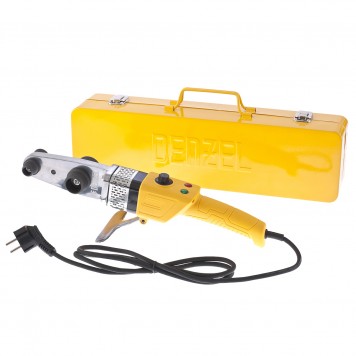 94207 | Аппарат для сварки пластиковых труб DWP-800, Х-Pro, 800 Вт, 300 град, комплект насадок, 20-32 мм, DENZEL Х-PRO-1