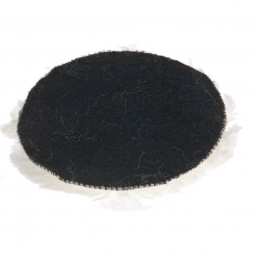 75952 | Насадка полировальная "под липучку", 125 мм, натуральная шерсть, MATRIX-1