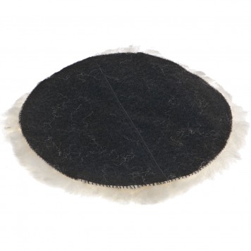 75954 | Насадка полировальная "под липучку", 180 мм, натуральная шерсть, MATRIX-1