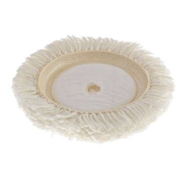 75957 | Насадка полировальная "под липучку", 125 мм, плетеная шерстяная нить, MATRIX-1