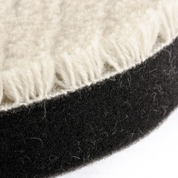 75962 | Насадка полировальная "под липучку", 125 мм, короткая плетеная шерстяная нить, MATRIX-2