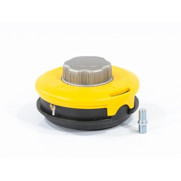 96322 | Катушка триммерная полуавтоматическая, легкая заправка лески, гайка M10x1,25, винт M10-M10, алюминиевая кнопка, DENZEL-0