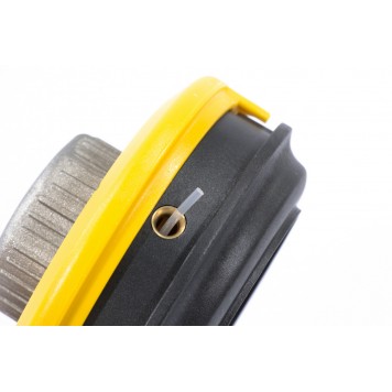 96322 | Катушка триммерная полуавтоматическая, легкая заправка лески, гайка M10x1,25, винт M10-M10, алюминиевая кнопка, DENZEL-1