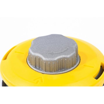 96322 | Катушка триммерная полуавтоматическая, легкая заправка лески, гайка M10x1,25, винт M10-M10, алюминиевая кнопка, DENZEL-3