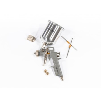 57314 | Краскораспылитель пневматический с верхним бачком V 0,6 л, сопло D 1.2, 1.5 и 1.8 мм, MATRIX-0