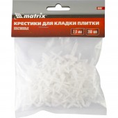 Крестики, 2 мм, для кладки плитки, упаковка 200 шт, MATRIX 88087