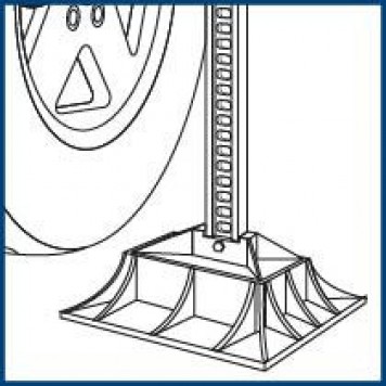 50539 | Опора для реечного домкрата на грунте, Off-RoaD Base, STELS-1