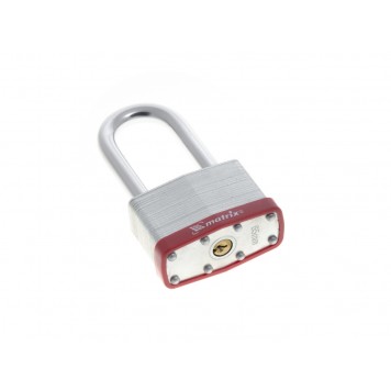91811 | Замок навесной, 65 мм, удлиненная дужка, MATRIX-1