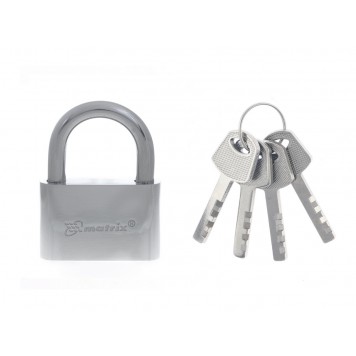 91803 | Замок навесной, хромированное покрытие 70 мм, MATRIX-0