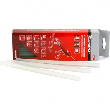 930730 | Стержни клеевые, прозрачные, 11 х 200 мм, в упаковке 12 шт, MATRIX-0