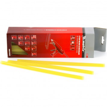 930743 | Стержни клеевые, 11 мм, L-300 мм, 1 кг, желтый, MATRIX-0
