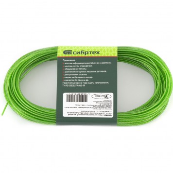 47643 | Трос металлополимерный красный толщина 2,5 мм, моток 20 метров, СИБРТЕХ ПР-2.5-0