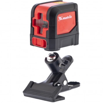 35059 | Уровень лазерный ML02, 10м, ±0,5 мм/1м, 635нм, 1 верт. 1 гор. луч, универсальные держатель, MATRIX-0