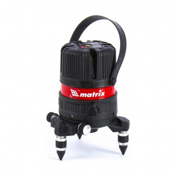 35061 | Уровень лазерный ML04P, 10м, ±0,3мм/1м, 635нм, 4 верт. 1 гор. пл, пыле-влаго. защ. корпус, MATRIX-0