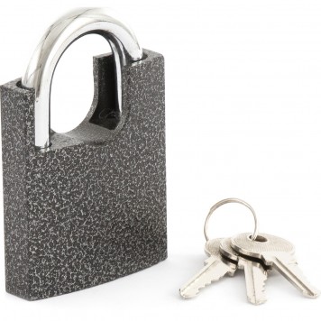 91638 | Замок навесной, защищенная дужка, 60 мм, СИБРТЕХ-0