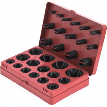 47597 | Набор резиновых уплотнительных прокладок, D 7-53 мм, 404 предмета, СИБРТЕХ-0