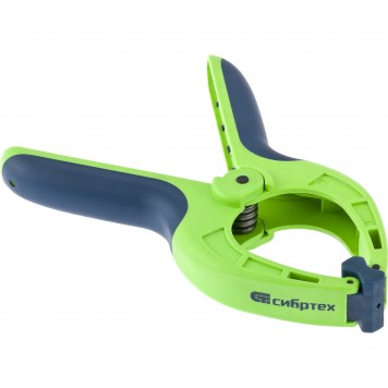 20788 | Струбцина клещеобразная 3-3/16, пластиковый корпус, двухкомпонентные рукоятки, усиленная пружина, 82 мм, СИБРТЕХ-1