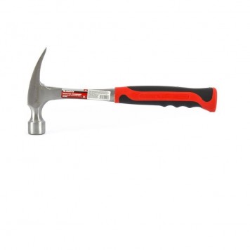 10463 | Молоток-гвоздодер, 570 г, цельнометаллический, двухкомпонентная рукоятка, MATRIX-0