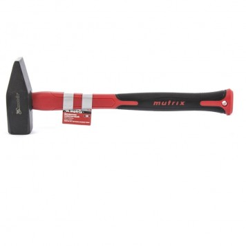 10384 | Молоток слесарный 1500 г, фибергласовая обрезиненная рукоятка, квадратный боек, MATRIX OPTIMAL-0