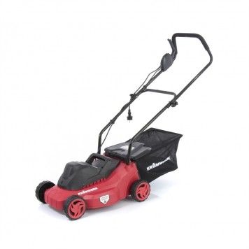 96602 | Газонокосилка электрическая EGC-1000, 1000 Вт, ширина 320 мм, 3 режима высоты скашивания, тканевый травосборник 30 л, KRONWERK-0