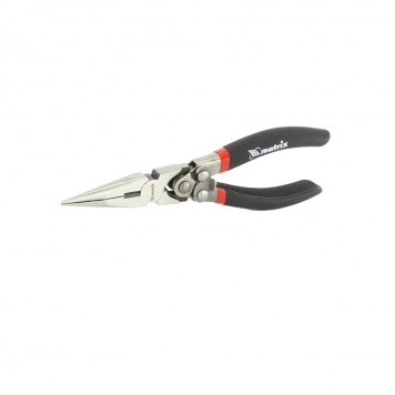 17125 | Длинногубцы прямые, Energies, 160 мм, двойной рычажный механизм, MATRIX MASTER-0