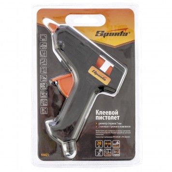 93021 | Клеевой пистолет 7 мм, 20 Вт, 2,5 г/мин, SPARTA-2