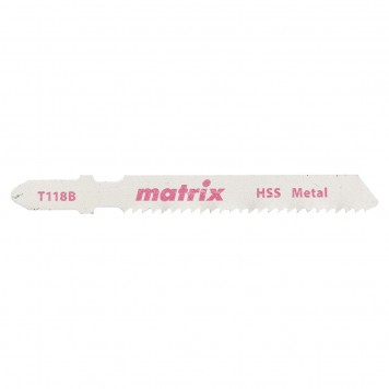 78229 | Полотна для электролобзика по металлу, 3 шт,T118B, 50 x 2 мм, HSS, MATRIX-0